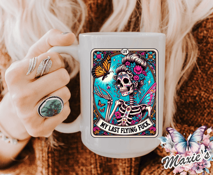 My Last Fly Fuxk Tarot Card Graphic Design Sublimation Print Decal