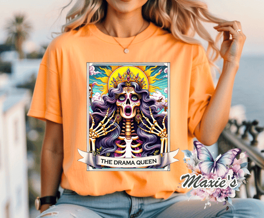 Drama Queen Tarot Card Graphic Design DTF Transfer