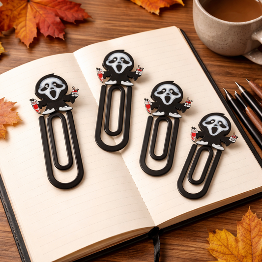 Scream Ghost 3D Printed Jumbo Paperclip/ Bookmark