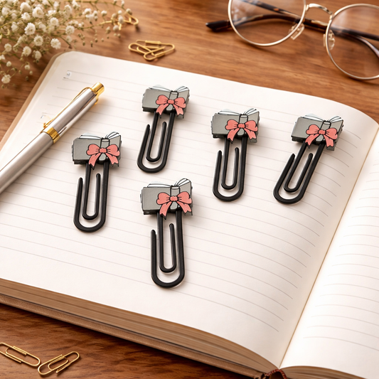 Opened Book 3D Printed Jumbo Paperclip/Bookmark