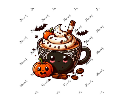 Pumpkin Spice 🎃 Latte Graphic Design Sublimation Decal Print