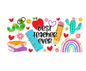 Best Teacher Ever Graphic Design 16oz. Sublimation Print