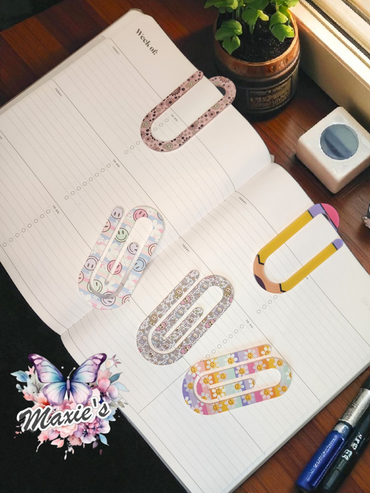 Stylish Jumbo Paperclip/Bookmark (Printed)