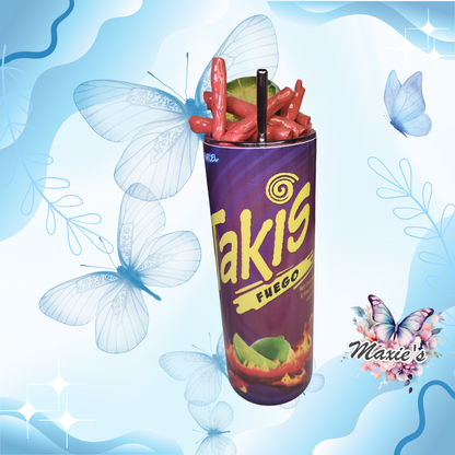 Takis Inspired Theme 20oz. Skinny Tumbler