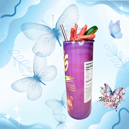 Takis Inspired Theme 20oz. Skinny Tumbler