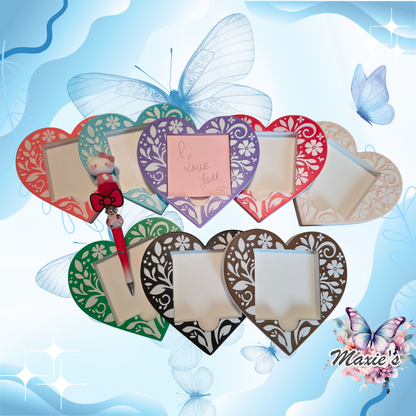 Heart Shaped Sticky Note Holder 💕