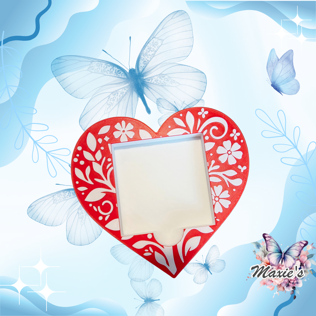 Heart Shaped Sticky Note Holder 💕