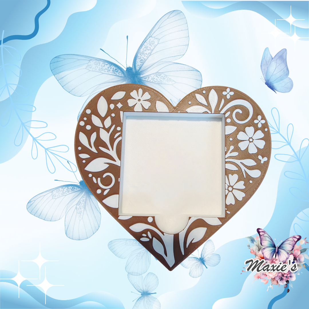 Heart Shaped Sticky Note Holder 💕