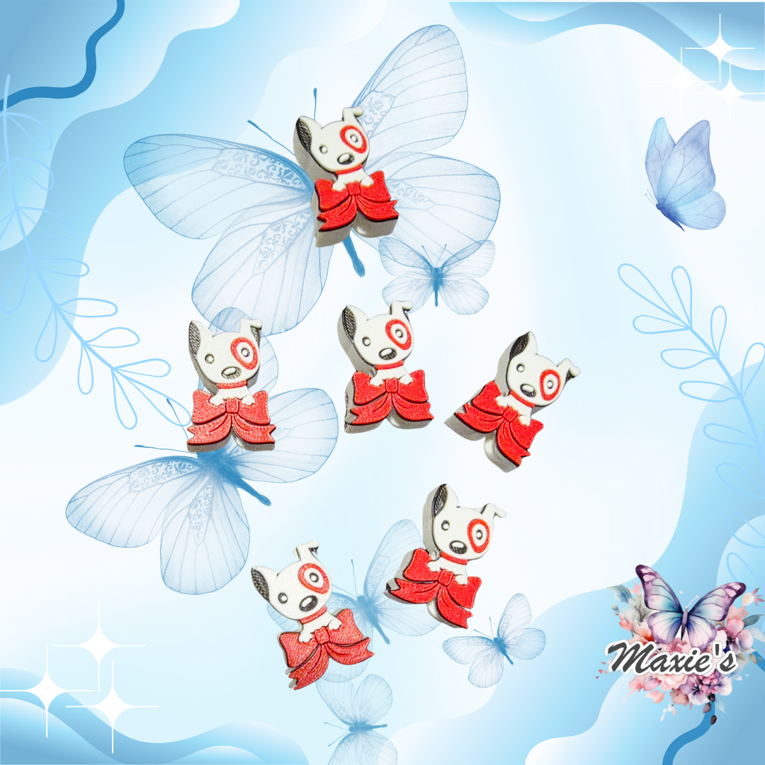 Cute Puppy Dog 3D Printed Straw Topper