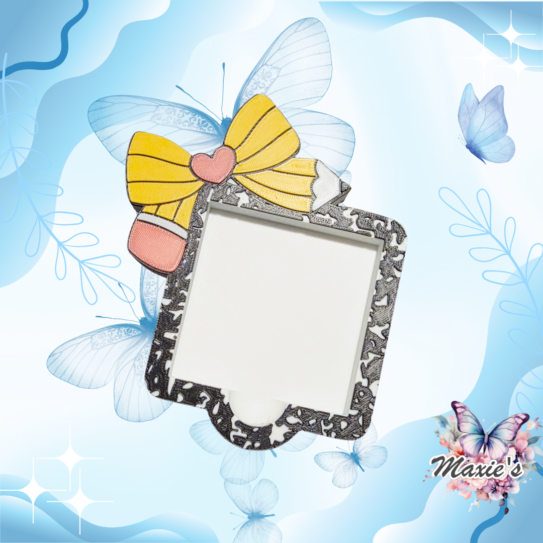 Composition Note Book Themed 3D Printed Sticky Note Holder