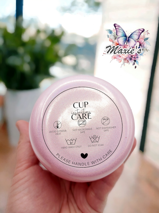 Cup Care Instruction UVDTF Decal