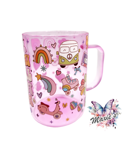 In My Girl Mom Era Graphic Design 17oz. Glass Mug