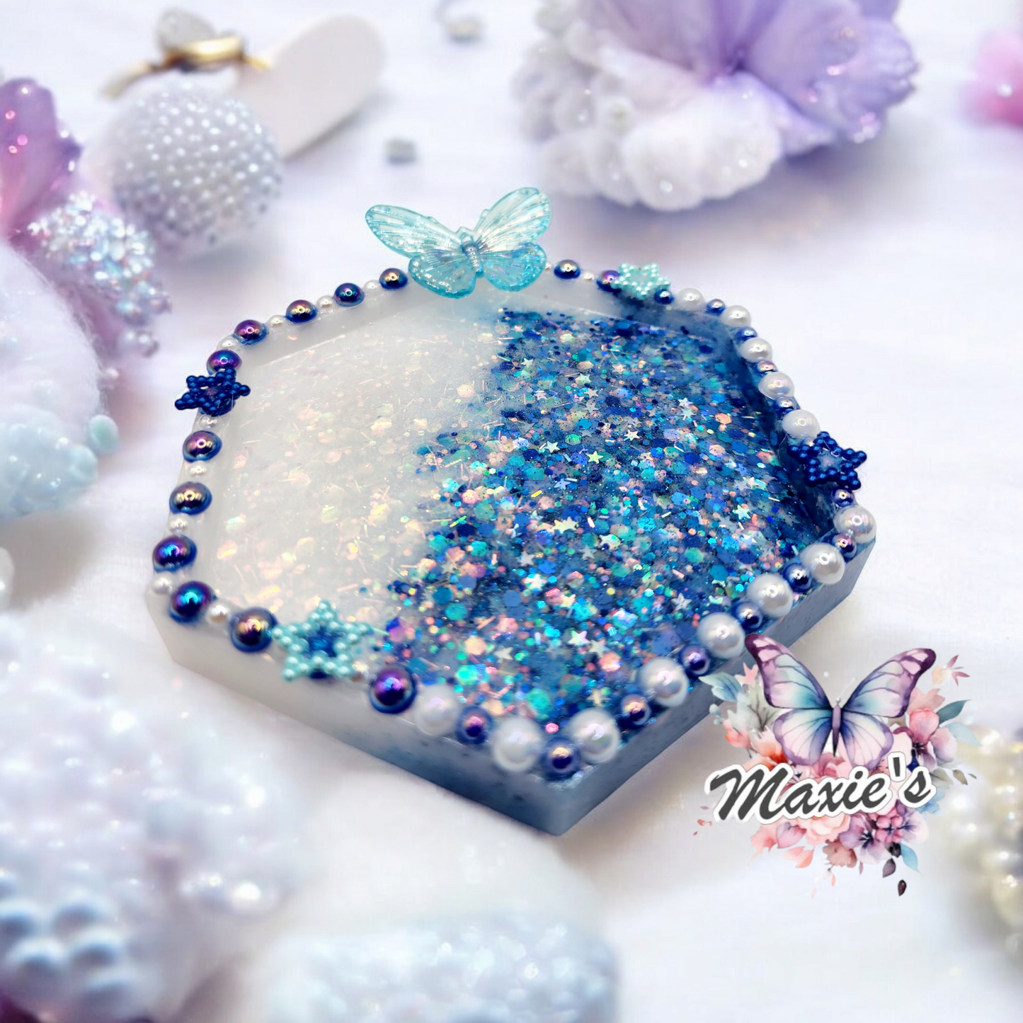 Starlight 🦋 Expoxy Resin Tray