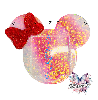 Minnie Mouse Theme 🎀 Resin Art Sticky Note Tray