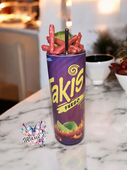 Takis Inspired Theme 20oz. Skinny Tumbler