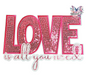 Love Is All You Need Sequin Patch