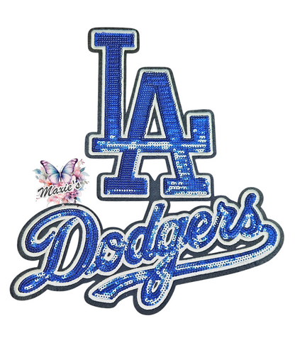 L.A. Dodger Sequin Patch