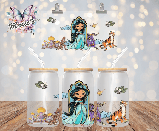 Princess Jasmine Graphic 16oz. UVDTF Cup Wrap