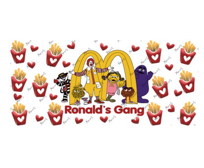 McDonald's Friends Graphic Design 16oz. Sublimation Print