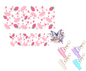 Strawberry 🍓 Milk Cow Graphic Design UVDTF Mini Stanley Tumblr Keychain Decal