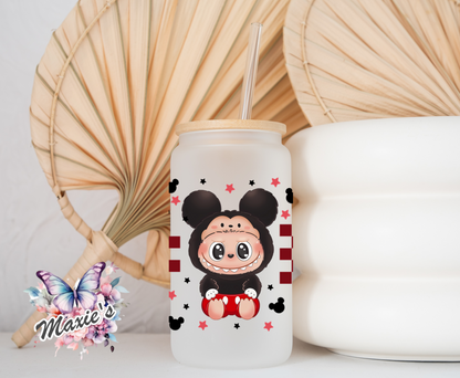 Mickey Mouse Labubu Checkered Theme 16oz. UVDTF  Cup Wrap