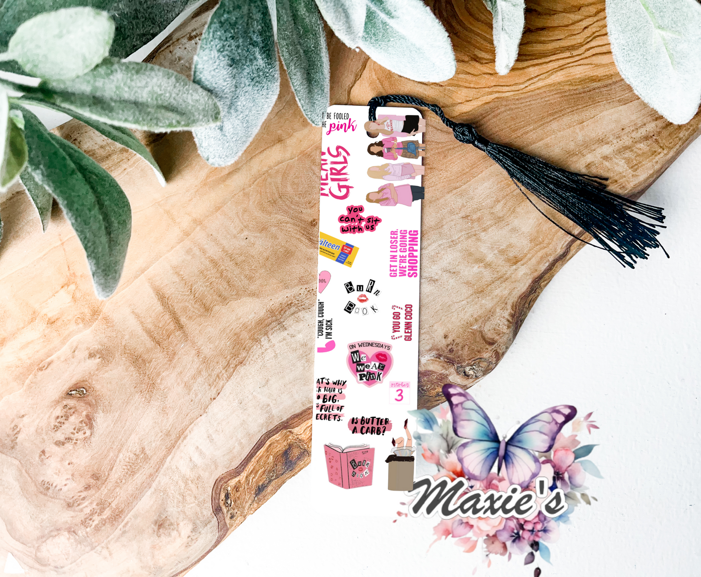 Mean Girl TV Show Theme UVDTF Pen Wrap/Bookmark Decal