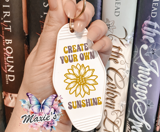 Create Your Own Sunshine 🌞 UVDTF Motel Keychain Decal