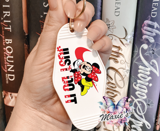 Polkadot Minnie Graphic Design UVDTF Motel Keychain Decal