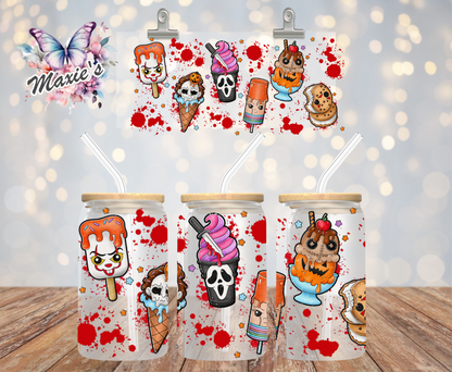 Horror Popsicles Graphic Design 16oz. UVDTF Cup Wrap