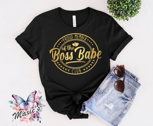 Proud Member Of The Boss Babe DTF Transfer