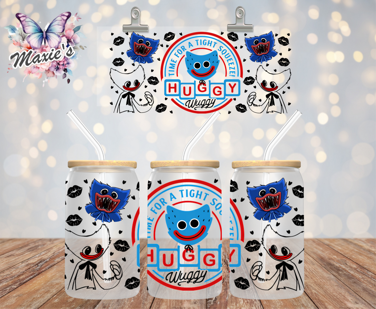 Huggy Friend Graphic Design 16oz. UVDTF Cup Wrap