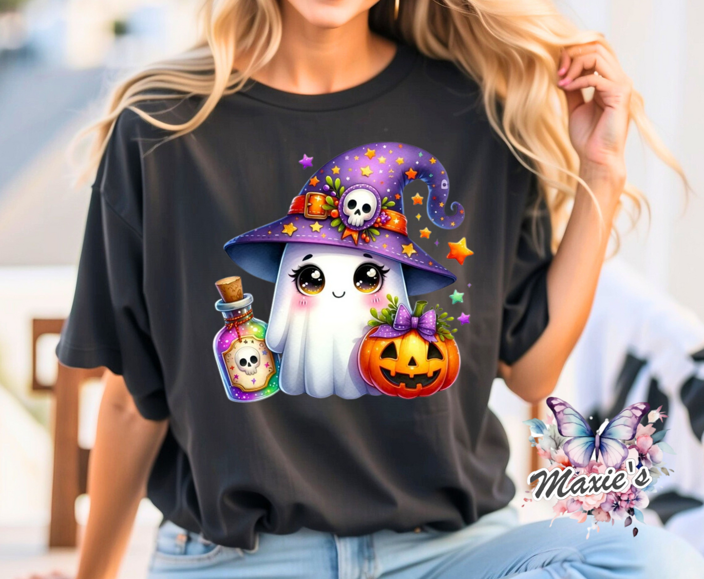 Halloween Cutie Ghost DTF Transfer Print