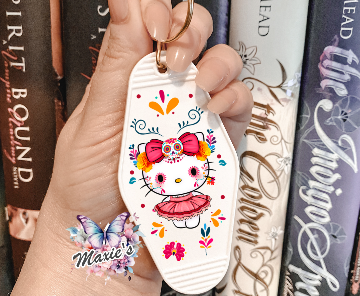 Talavera Kitty UVDTF Motel Keychain Decal