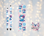 Stitch Kitty Graphic Design UVDTF Pen Wrap/Bookmark Decal