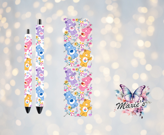 Care Bears Graphic Design UVDTF Pen Wrap/Bookmark Decal