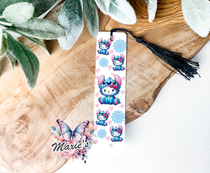 Stitch Kitty Graphic Design UVDTF Pen Wrap/Bookmark Decal