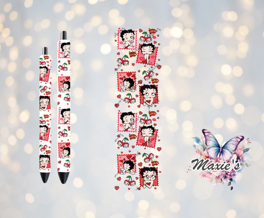 Missy Betty Boop Graphic Design UVDTF Pen Wrap/Bookmark Decal