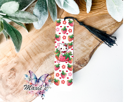 Hello Kitty & Strawberries 🍓 Theme UVDTF Pen Wrap/ Bookmark Decal