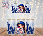L.A. Baseball Team Girl & Hello-Kitty Graphic Design 16oz. UVDTF Cup Wrap