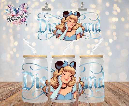 Princess Cinderella Theme 16oz. UVDTF Cup Wrap