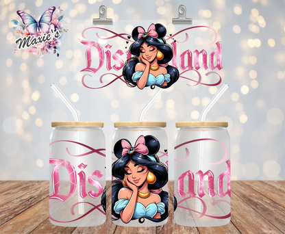 Princess Jasmine Theme 16oz. UVDTF Cup Wrap