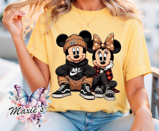 Mickey & Minnie DTF Transfer Print