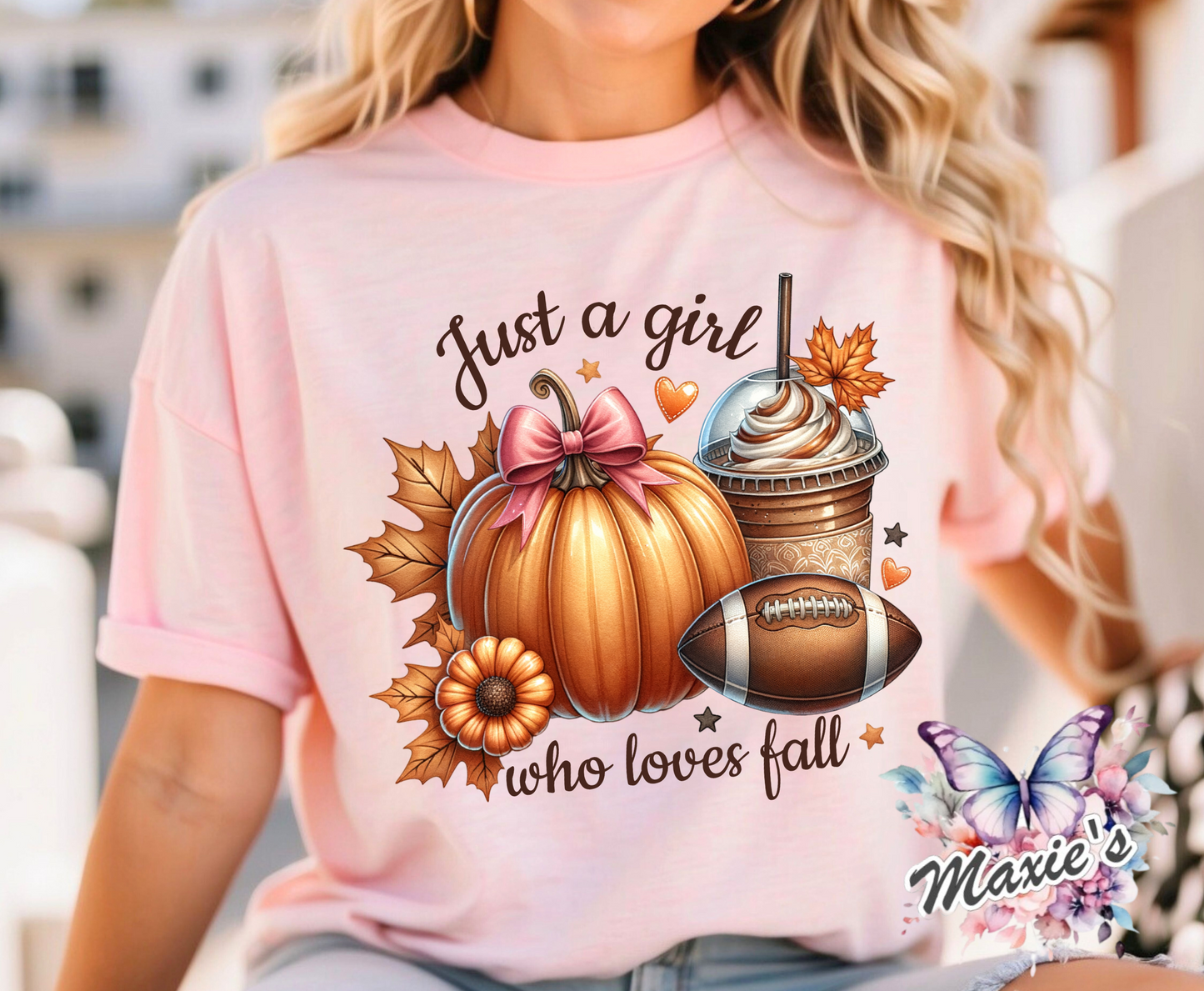 Just A Girl Who Loves Fall DTF Transfer Print