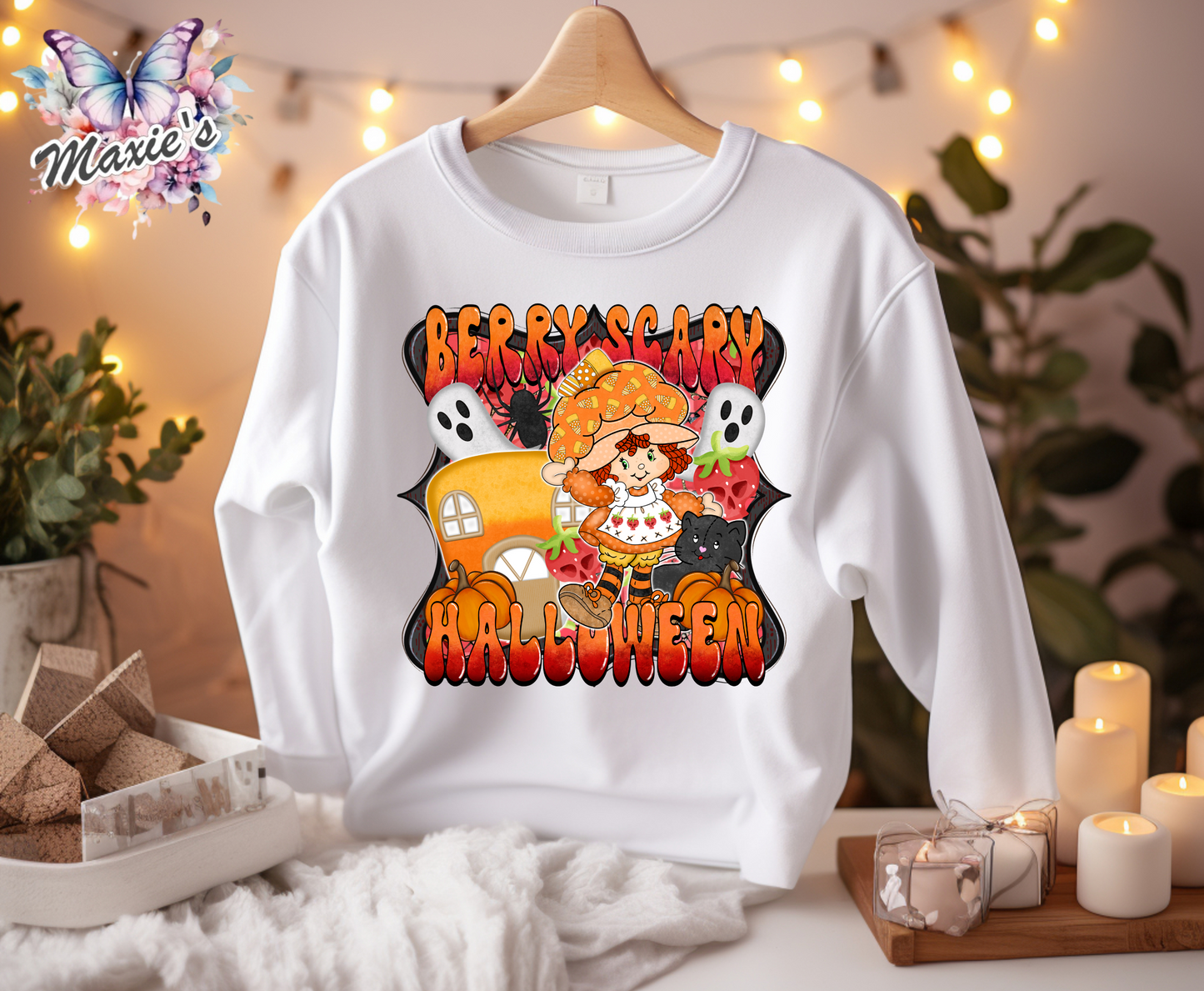 Berry Scary Halloween Graphic Design DTF Transfer Print