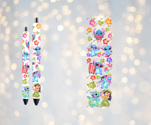 Lilo & Stitch Graphic Design UVDTF Pen Wrap  / Bookmark