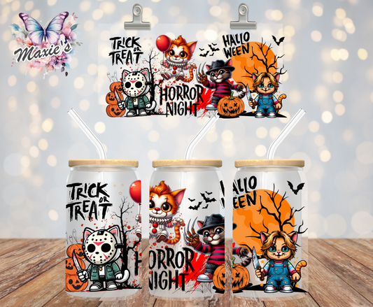 Trick Or Treats Horror Cats Graphic Design UVDTF Print