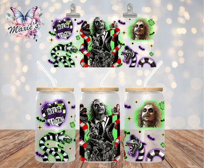 Beetle Juice Graphic Design 16oz. UVDTF Cup Wrap