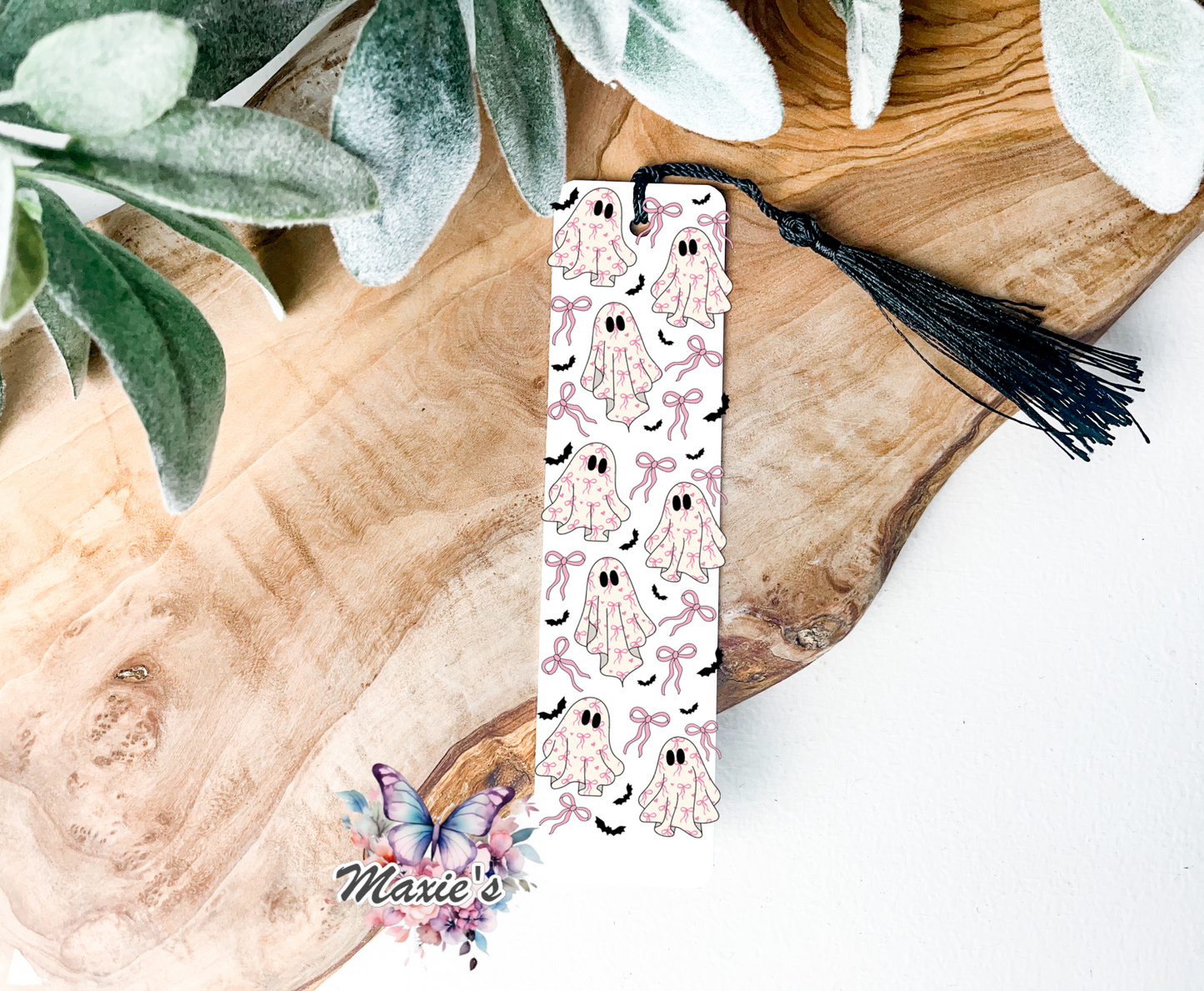 Pink Coquettes, Bats & Cute Ghosties UVDTF Pen Wrap/Bookmark Decal