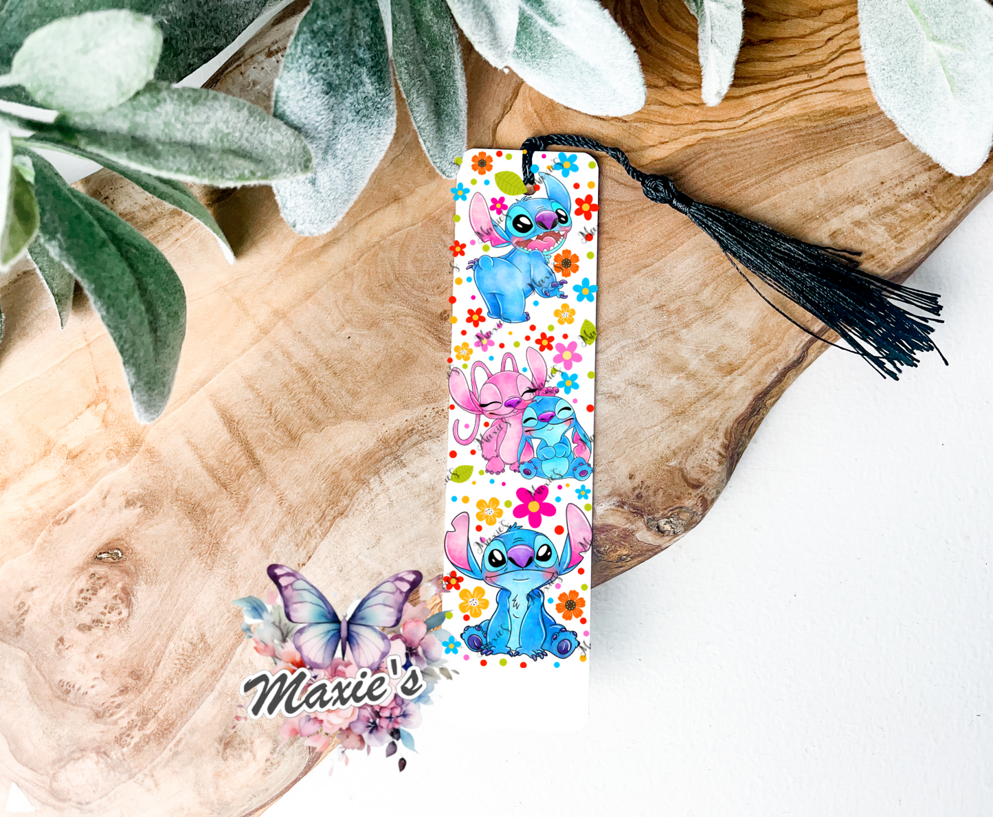 Floral Stitch Couple  UVDTF Pen Wrap  / Bookmark Decal