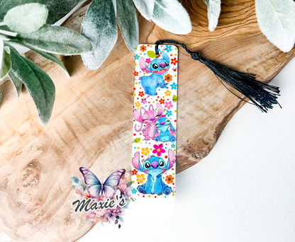 Floral Stitch Couple  UVDTF Pen Wrap  / Bookmark Decal